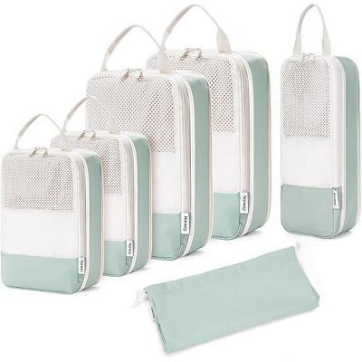 Narwey 6 Set Compression Packing Cubes for Travel Kids  Carry on