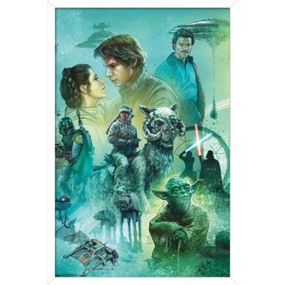 Trends International Star Wars: The Empire Strikes Back - Celebration Mural Framed Wall Poster Prints