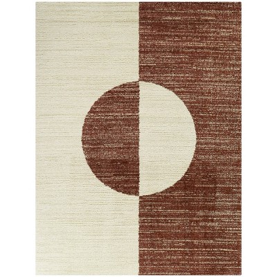 Fringed Medallion Area Rug Rust - Threshold™ : Target
