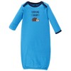 Hudson Baby Infant Boy Cotton Long-Sleeve Gowns 3pk, Hedgehog, 0-6 Months - 4 of 4