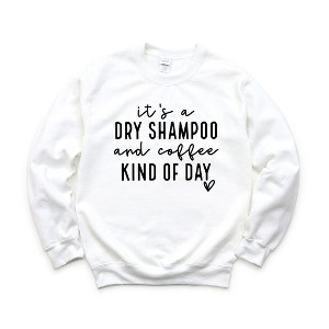 Simply Sage Market Women's Graphic Sweatshirt Dry Shampoo and Coffee - 1 of 2