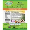 Larissa Veronica Mango Lemongrass Sumatra Decaf Coffee (Gourmet, Naturally Flavored, Whole Coffee Beans) (16 oz, ZIN: 560873) - 2 of 4
