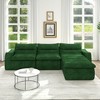 TiramisuBest Modular Right Sofa Seat–L-Shaped Lazy Floor Couch,Compressed Beanbag-Style Sofa with Ergonomic Design,No Assembly Required–Beige - 2 of 4
