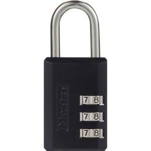 Master Lock Padlock, Set Your Own Combination Luggage Lock, 1-3/16" Wide, 647D