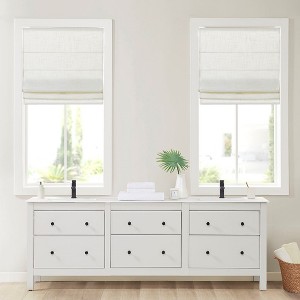 MAYEERTY 27"x64" Outdoor Indoor Home Furnishings Rooom White Window Shade - 1 of 4