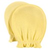 Hudson Baby Infant Cotton Scratch Mittens 10pk, Bee, One Size - 3 of 4