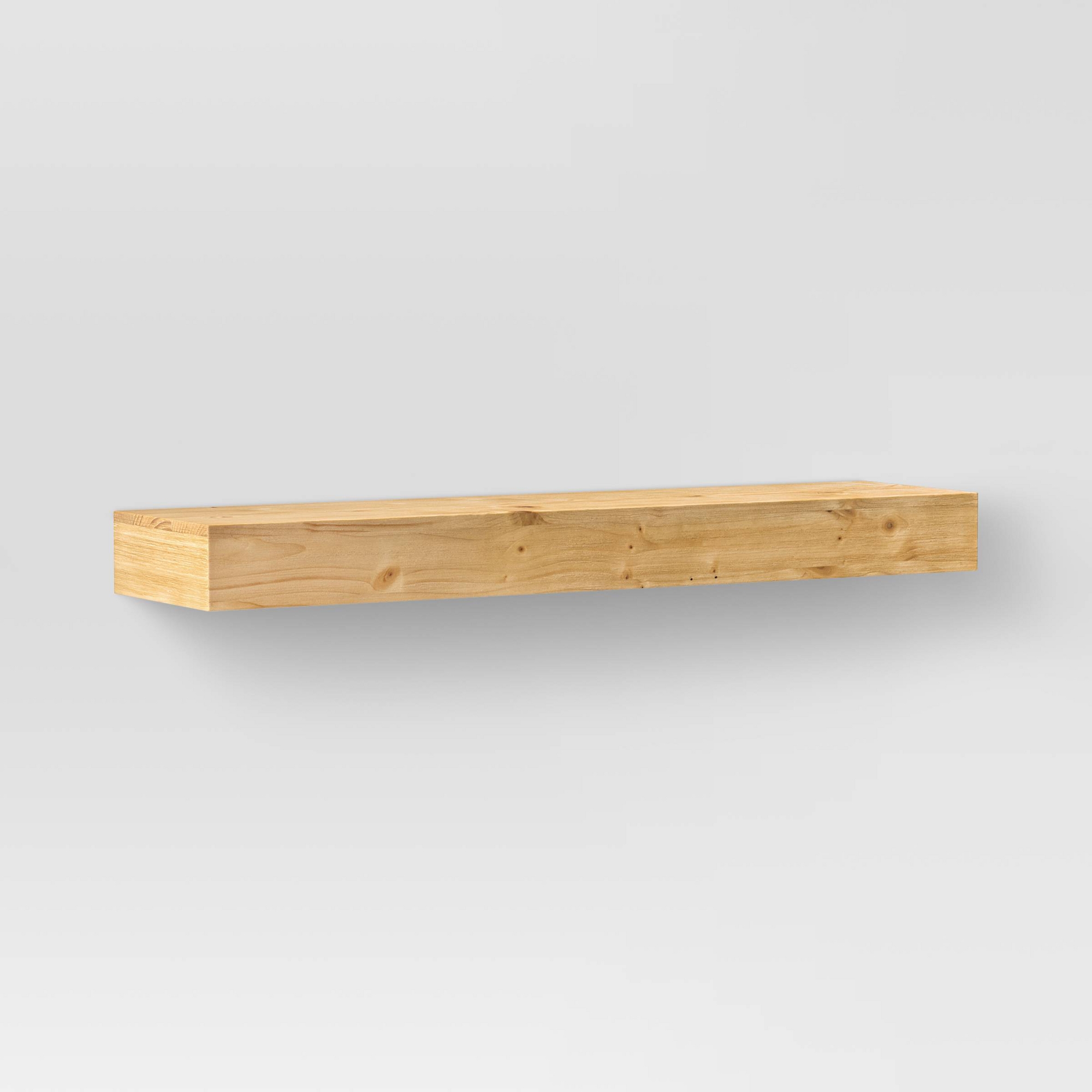 24" Floating Light Wood Shelf Natural - Threshold™