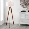Cameo 62.5" Floor Lamp - FLL4102 - Walnut - Safavieh - 3 of 4
