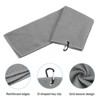 Unique Bargains Super Absorbent Waffle Pattern Tri-Fold Golf Towels with D Clips 3 Pcs - 4 of 4