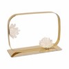 Decorative Metal Statue with Stone Detailing for Home Decor - Elegant Ornaments Perfect for Office Styling, Shelf, and Office Decor - 4 of 4
