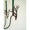 29" Deer Candelabra Forged Iron Rustic Brass Tabletop Centerpiece for Home Decor by Kalalou - 2 of 4