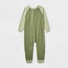 Toddlers' 2pk Adaptive Reversible Union Suit - Cat & Jack™ Blue/Green - 2 of 3