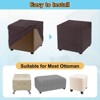 Unique Bargains Polyester Rectangular Stretchy Elastic Stool Cover - 4 of 4