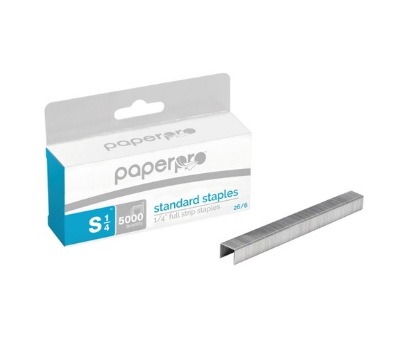 Standard Staples 1/4" Leg Length 5000ct - PaperPro