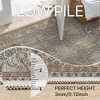 Abynow Floral Loomed Machine Washable Area Rug, GREY, 8' x 10' - 4 of 4