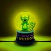 Silver Buffalo Disney Lilo & Stitch "Cute But Weird" Light-Up Snow Globe | 6 Inches Tall - 2 of 4