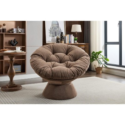 NicBex Oversized Accent Chair,Swivel Barrel Chair,Papasan Chair,Modern Upholstered Swivel Chairs for Living Room