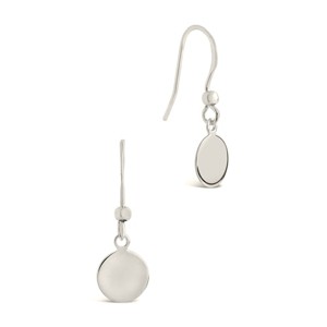 SHINE by Sterling Forever Sterling Silver Fishhook Disc Drop Earrings - 1 of 3
