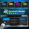 Bestier 70 Inch LED TV Stand with Storage Cabinets with LED Lights, Entertainment Center with Cabinet & Open Shelves - 3 of 4