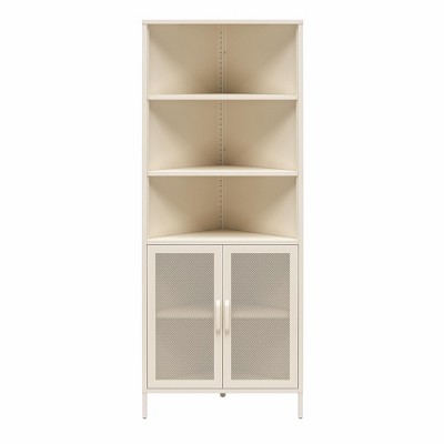 Novogratz Channing Corner Storage Cabinet with 2 Doors