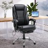 EROMMY 4-Point Massage Reclining Office Chair,Black - 2 of 4