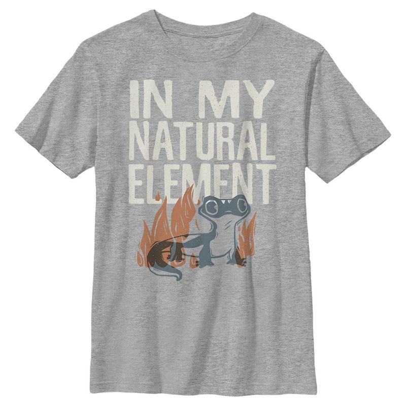 Boy's Frozen 2 Natural Salamander T-Shirt, 1 of 5