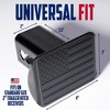Zone Tech Tactical USA American Flag Hitch Cover -Stainless Steel Black Metal American Flag Emblem Trailer Plug Hitch Cover Fits 2” Receivers - 2 of 4