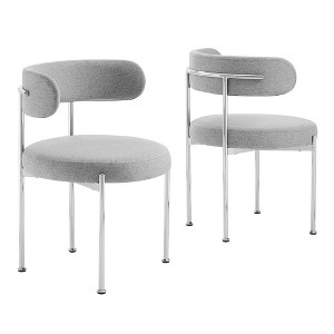 Modway Albie Fabric Dining Chairs - Set of 2 - 1 of 4