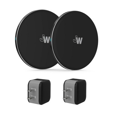 Just Wireless 2pk 5W Qi Wireless Charging Pads (with Wall Adapters) - Black