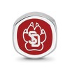 Black Bow Jewelry Sterling Silver South Dakota Coyotes NCAA Bead Charm - 2 of 4