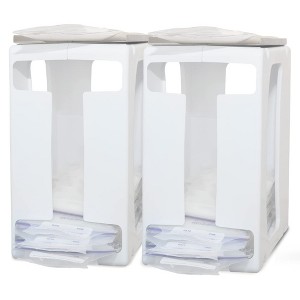 Nurse and Nourish 2 Pack Breast Milk Storage Tower - Organizer for Milk Freezer Bags - Breast Milk Storing Containers for Up to 120oz Milk - 1 of 4