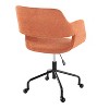TiramisuBest Contemporary Orange Fabric Adjustable Office Chair with 360¡ã Swivel, Cushioned Seat & Backrest - 3 of 4