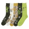 Shrek Mixed Character and Icons Men's 5-Pack Casual Crew Socks - 2 of 4