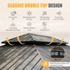 DOMETOUR 14x20FT Hardtop Gazebo, Metal Roof & Aluminum Frame, with Curtains & Netting, for Patio, Deck, Garden - 4 of 4