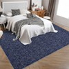 8x10 Modern Machine Washable Area Rug Printed Textured Indoor Foldable Thin Rug Abstract Solid Accent Rug Non Slip Carpet Non Shedding Low-Pile Rug - 2 of 4
