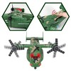 Military Vehicles Toy Set Osprey Helicopter, Armored Car, Camp, Military Boat, Motorcycle, Army Men Figures for Boys Age 4-7, Kids Birthday Xmas Gifts - 2 of 4