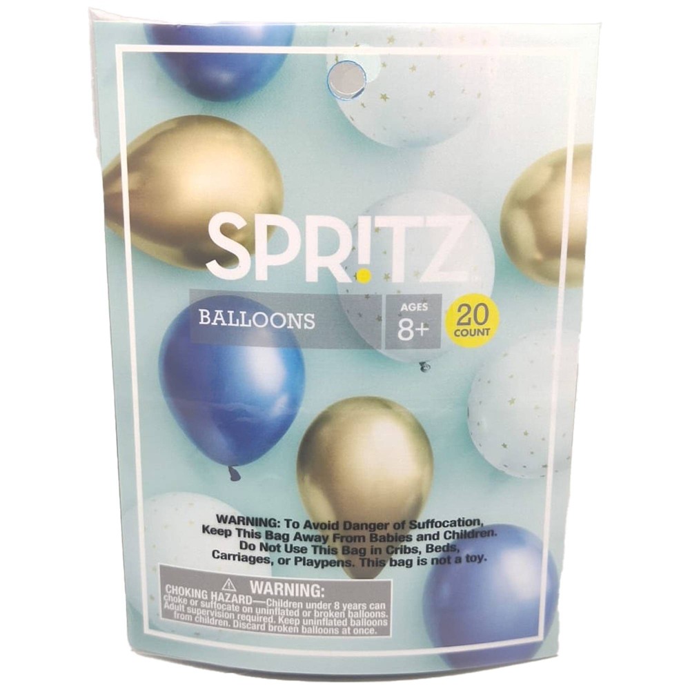 Celestial Décor Balloon Pack Navy/Gold - Spritz™ 6 pack of case 