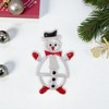 Unique Bargains Christmas Brooches YNCP7266 Alloy Dripping Wax White 1.18"x1.85" 1 Pc - 2 of 4