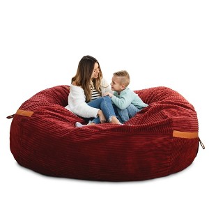 Big Joe Bean Bag Chair with Removeable Cover, Foam Filled, Multiple Sizes and Fabrics, All Ages - 1 of 4