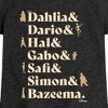Girls' - Disney - Dahlia Dario Hal Gabo Safi Simon Bazeema Fitted Short Sleeve Graphic T-Shirt - 2 of 4