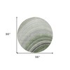Green And Artichoke Green Abstract Washable Indoor Outdoor Area Rug - 3 of 4