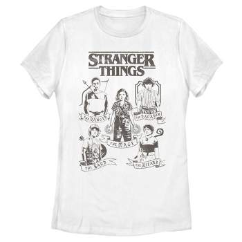 Women's Stranger Things Group Shot Classes T-Shirt