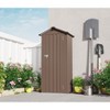 10×12FT Outdoor Storage Shed,Heavy-Duty Metal Garden Shed with Lockable Door,Waterproof Roof Outdoor Patio Storaged Sheds for Bike Backyard Pool Lawn - 2 of 4