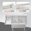 winado 2 Compartment Stainless Steel Sink With Left Side Drainboard - 3 of 4