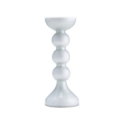 Glass Bubbly Candle Holder - Contemporary Tall Decorative Tabletop Holder for Tealights or Votive Candles - Elegant Event Decor