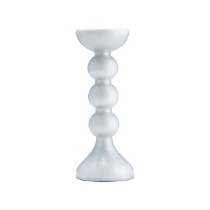 Glass Bubbly Candle Holder - Contemporary Tall Decorative Tabletop Holder for Tealights or Votive Candles - Elegant Event Decor - 1 of 4