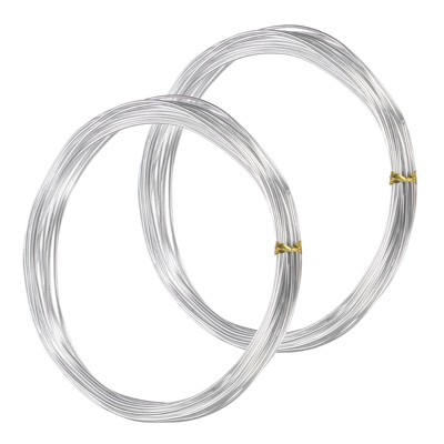 Unique Bargains Aluminum Flexible Anti-rust Bonsai Training Wire 2 Rolls