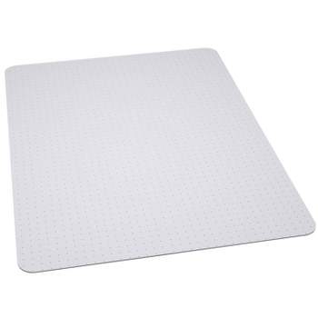 3'9"x4'5" Rectangle Solid Office Chair Mat Clear - Emma and Oliver