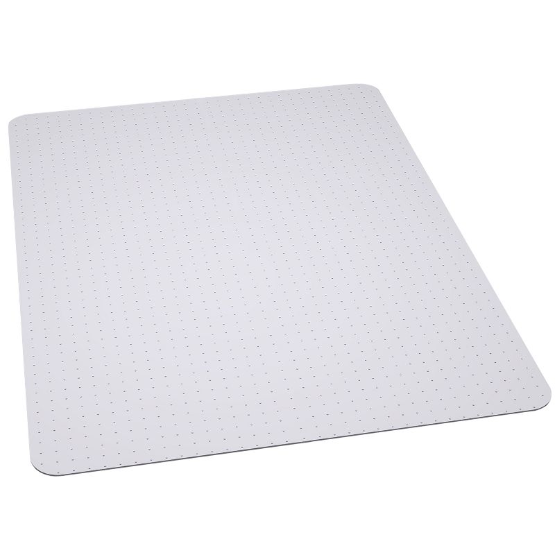 3'9"x4'5" Rectangle Solid Office Chair Mat Clear - Emma and Oliver, 1 of 5