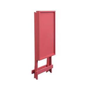 Coral Foldable MDF Tray Table with Solid Wood Legs